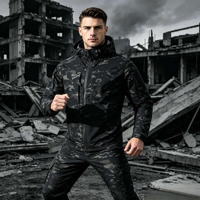 Nouvel ensemble uniforme camouflage imperméable et respirant pour homme, résistant à l'usure et aux taches, idéal pour la randonnée en extérieur - Vente chaude