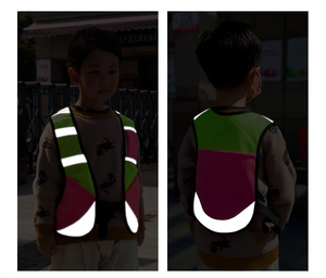 Hi-<span class=keywords><strong>viz</strong></span>-chaleco reflectante de seguridad para niños, uniforme de seguridad reflectante con logotipo personalizado - Product Image 4