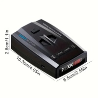 Détecteur LiDAR de voiture Podofo 300-1000m/984-3280ft Radar de vitesse longue distance/Automatique 360 °/Invite vocale/Système d'alarme/Mode silencieux