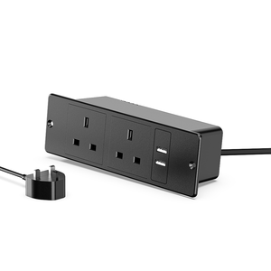 Tira de alimentación empotrada, toma de corriente para muebles de montaje empotrado, toma de corriente para escritorio de mesa con puertos de 1/2 "para escritorio de oficina en casa - Product Image 4