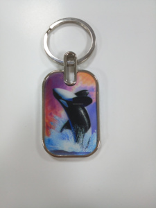 Porte-clés lenticulaire 3D animal, cadeau promotionnel personnalisé, impression double face, breloque de sac - Product Image 3