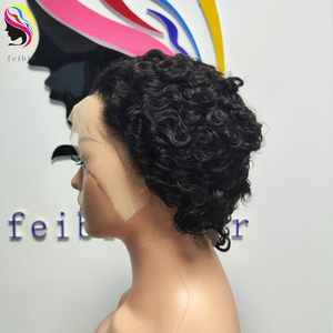 Vente en Gros Crépus <span class=keywords><strong>Bouclés</strong></span> Vierge Brésilienne <span class=keywords><strong>Cheveux</strong></span> Humains 13x4 hd Transparent Dentelle Frontale Perruques Vendeur - Product Image 5