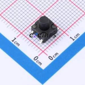 GT-TC120A-H075-L1 Tactile Switch SMD-4P,6.2x6.2mm Switch Single Pole Single Throw Round Button 1.6N Vertical Mount - Product Image 1