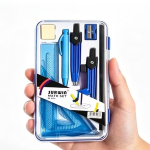Livraison Rapide - Offre Spéciale : Ensemble de 11 Pièces d'Instruments Mathématiques pour Étudiants (Compas, Diviseur) - Trousse de Géométrie Scolaire - Product Image 3