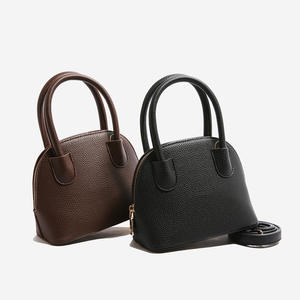 Sac à bandoulière simple en cuir élégant pour femmes, sacs à main simples en forme de coquille, vente en gros - Product Image 3