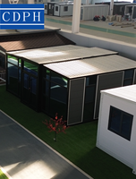 Système de construction préfabriquée en conteneurs extensibles |   Unités d'hébergement modulaires pour plus de 500 personnes, structure en acier galvanisé, certifiées CE
