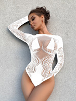 Lingerie Femme Sexy Body Dentelle Teddy Une Pièce Nuisette Chemise de Nuit Résille Bodystocking Sexy Club Jumpsuit