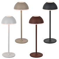 Lampe de bureau LED moderne nordique européenne romantique en métal, à intensité variable, avec fonction tactile, alimentée par batterie, pour éclairage de dîner