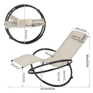 Al Aire Libre portátil zzero gravedad mecedora pista de pelo mecedora para adultos - Product Image 6