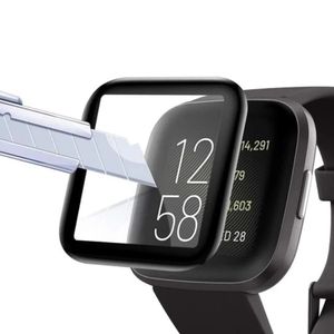 Pour <span class=keywords><strong>Fitbit</strong></span> <span class=keywords><strong>Versa</strong></span> <span class=keywords><strong>2</strong></span> protecteur d'écran garde couverture complète doux clair PMMA + PC 3D bord incurvé Film de protection - Product Image 2