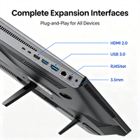 Téléviseur intelligent LED UHD 4K super fin, très vendu, 32/43/50/55/65/75/85/98 pouces, avec taux de rafraîchissement NTSC 60Hz, cadre sans bordure noir, pour usage domestique