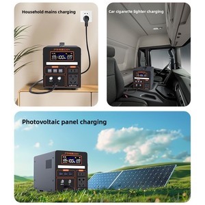 แบตเตอรี่สำรองลิเธียมเหล็กสำหรับใช้งานกลางแจ้ง 220V ความจุขนาดใหญ่ พกพาสะดวก ใช้ในบ้าน ท่องเที่ยวขับรถเอง ถ่ายทอดสด แคมป์ปิ้ง ไฟฉุกเฉิน LED - Product Image 3