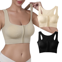 Soutien-gorge gothique à fermeture avant, correcteur de posture dorsal, sous-vêtements antichoc, veste de sport, soutien-gorge push-up sans couture pour femmes