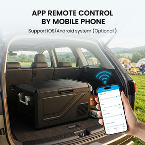 <span class=keywords><strong>Réfrigérateur</strong></span>/Congélateur de Voiture 12V/24V Double Usage en Plastique et Métal 45L 60L, Glacière de Camping à Compresseur Double Zone avec Affichage LED et Application - Product Image 3