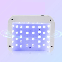 Lampu led salon kecantikan berlian imitasi profesional lampu kuku 168W LED lampu kuku ganda pengering kuku isi ulang dengan pengaturan waktu