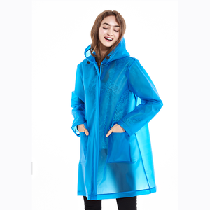 Veste de pluie semi-transparente pour adulte en TPU dégradable, imperméable, à capuche, style <span class=keywords><strong>court</strong></span>, avec fermeture éclair étanche - Product Image 5