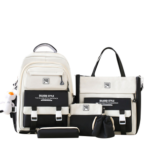 <span class=keywords><strong>Mochila</strong></span> de tres piezas con logotipo personalizado al por mayor <span class=keywords><strong>Mochila</strong></span> de escuela primaria de viaje tres en uno - Product Image 3