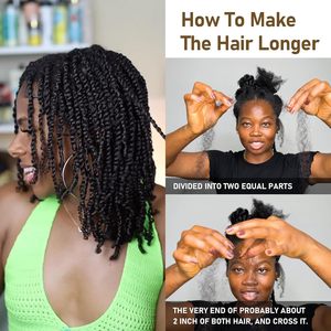 Extensiones de Cabello Humano Afro 4C Coloridas FH, Cabello Humano Remy Rizado y Crespo para Trenzas, Crochet y Creación de Locs - Product Image 4