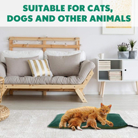 Coussin chauffant pour animaux de compagnie, résistant à l'eau et aux morsures, gonflable