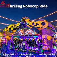 Manèges de carnaval, manèges Robocop rotatifs à 360 degrés, manèges mécaniques de parc d'attractions, Robocop palpitant pour adultes et enfants