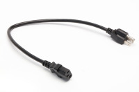 Câble d'alimentation américain vers IEC C13, cordon Nema 5-15P, câbles d'alimentation CA 125V, prise 3 broches, rallonge pour câble d'alimentation d'ordinateur