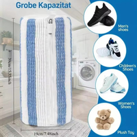 Nouvel Arrivage Sac de Lavage Anti-Déformation pour Chaussures avec Doublure Moelleuse Premium, Sac de Nettoyage pour Baskets et Chaussures pour Lave-Linge