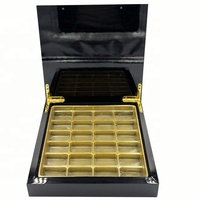 Boîte cadeau en bois pour ramadan, 24 pièces, luxueuse, design personnalisé, vente en gros, coffret pour chocolat, date, ramadan