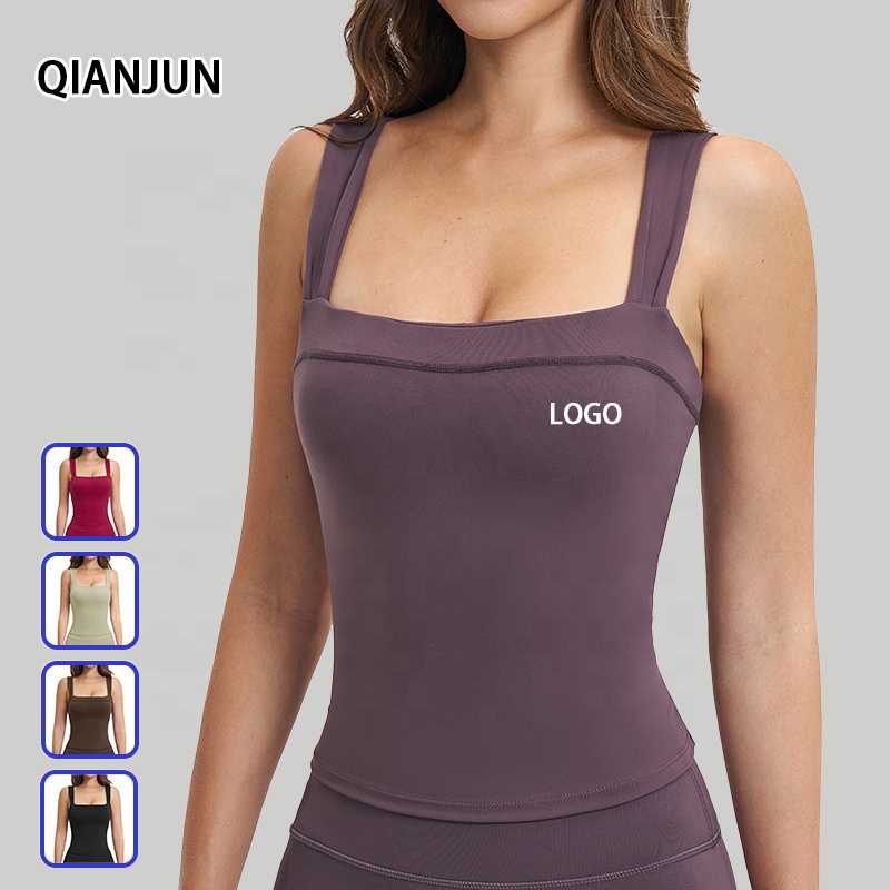 Wholesale Women High Support Yoga Bra Workout Top Sleeveless Breathable Quick Dry Four-Way Stretch Lightweight Sports Gym