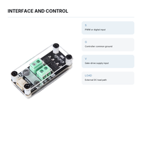 Module de commande PWM MOSFET AOD4184, contrôleur de vitesse de moteur à courant continu haute puissance, carte de commutation de variateur LED pour Arduino