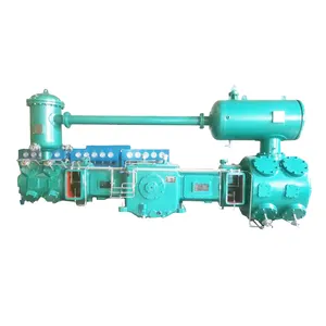 Compressor alternativo de recuperação de hidrogênio de pistão duplo único de unidades de cracking catalítico em refinarias