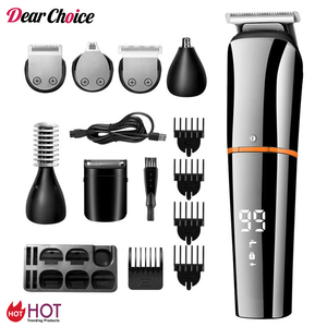 Kit <span class=keywords><strong>de</strong></span> Afeitado 6 en 1, Recargable por USB, Afeitadora Eléctrica Profesional, <span class=keywords><strong>Recortadora</strong></span> <span class=keywords><strong>de</strong></span> <span class=keywords><strong>Barba</strong></span> y Nariz, Cortadora <span class=keywords><strong>de</strong></span> Cabello para Hombre - Product Image 1