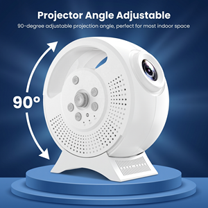 Projecteur LED holographique 3D dynamique avec galaxie, planétarium, étoiles, univers, vidéo 4K HD, bruit blanc, veilleuse d'ambiance - Product Image 6