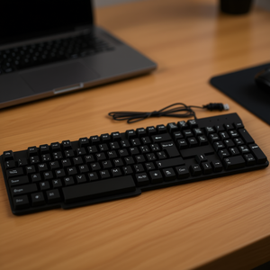 Waterproof Keyboard Standard Desktop Full Size With <b>Usb</b> Cable For Computer Office Use - Product Image 3