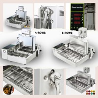 Machine multifonctionnelle 9 pièces 2Kw Machines De Fabrication Donuts Donuts Sortie constante Friteuse Donut de haute qualité