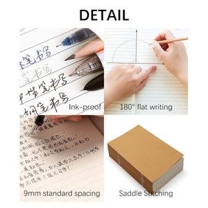 Eco-friendly Journal Office <b>Notebook</b> <b>A5</b> <b>Notebook</b> Custom Logo Kraft Paper <b>Notebooks</b> for Students Cuadernos Personalizados - Product Image 3