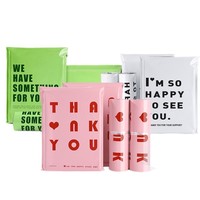 Minfly Logo personnalisé impression rose Express sac auto-adhésif Poly Mailer expédition courrier sacs pour vêtements chaussettes personnalisé OPP sac