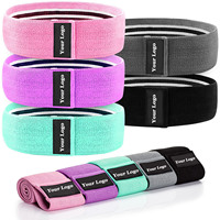 Accesorios de Fitness personalizados para mujer, Círculo de cadera, entrenamiento de fuerza, tela antideslizante, botín, bandas de resistencia para Fitness en casa