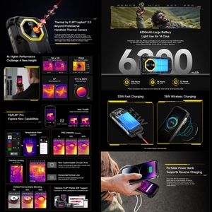 <span class=keywords><strong>Ulefone</strong></span> Armor <span class=keywords><strong>Mini</strong></span> 20T Pro คุณภาพดี กล้องถ่ายภาพความร้อน หน่วยความจำ 8GB+256GB โทรศัพท์กันน้ำ หน้าจอ 4.7 นิ้ว ระบบปฏิบัติการ Android 15 - Product Image 4