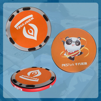 Novaspark - Tapete de Yoga Inflable Redondo de PVC Impermeable de 150 cm, Diseño de Panda de Dibujos Animados, Colchoneta Flotante para Gimnasio Infantil