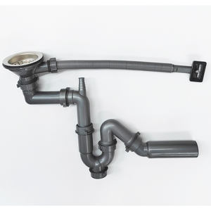 Prezzi di fabbrica filtro di <span class=keywords><strong>scarico</strong></span> per <span class=keywords><strong>lavello</strong></span> da <span class=keywords><strong>cucina</strong></span> singolo in acciaio con tubo 50 uscita filtro per <span class=keywords><strong>lavello</strong></span> singolo <span class=keywords><strong>salvaspazio</strong></span> - Product Image 5