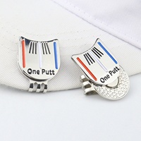 Accessoires de golf en gros nouveau design choix multiples marqueur de balle de golf en métal personnalisé 25 mm pince à chapeau magnétique
