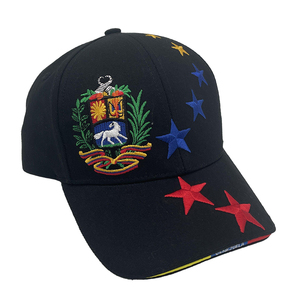 Venezuelan cổ điển Mũ bóng chày 7 ngôi sao cờ logo thêu Maroon bánh sandwich gorras de venezuela adjustaable đỉnh mũ unisex - Product Image 2