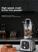 Keukenmixer en -blender, multifunctionele blender, zilveren blender, 2200 Watt blenderapparaat