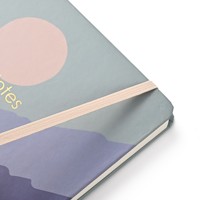 Carnet de notes/agenda A5 ligné à couverture rigide, reliure spirale, motif paysage minimaliste, pour prise de notes au bureau et usage quotidien (vente en gros)