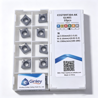 Plaquette de tournage en carbure d'aluminium et de cuivre Ginley CCGT 060202 CCGT 09 09T304 120412 CCGT09T302 CCGT09T304 CCGT120404 AK