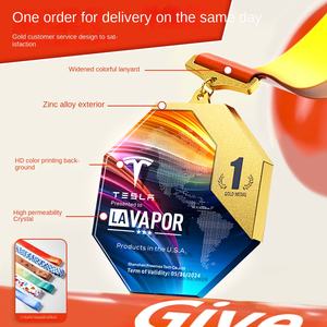 定制人造水晶运动奖杯 - 马拉松/篮球冠军及儿童比赛奖牌的个性化雕刻 - Product Image 4