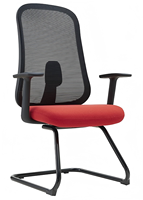 Chaise de bureau ergonomique moderne en maille avec soutien lombaire réglable et conception pivotante inclinable