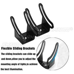 Par de Soportes Metálicos Deslizantes para Barra de Luces LED Antiniebla de Coche, Base de Montaje para Barra de Luces de Trabajo - Product Image 5