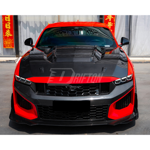 ฝากระโปรงคาร์บอนไฟเบอร์แบบแห้งรุ่นใหม่ Drifton Glossy Dark Horse SC Style สำหรับ Ford Mustang Gen7 S650 - Product Image 2