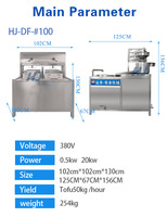 Ligne de production de lait de soja et de tofu automatique commerciale HJ Factory contrôlée par PLC avec des machines de broyage et de cuisson